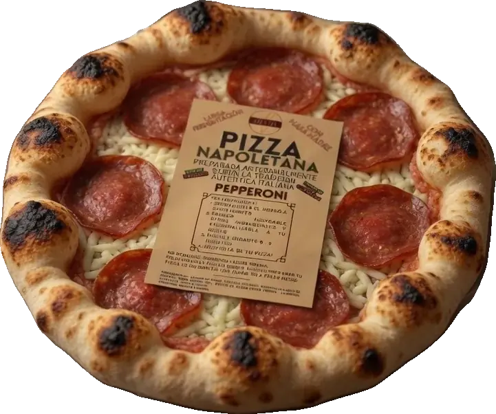 Pizza Pepperoni congelada de Grazia, sellada al vacío